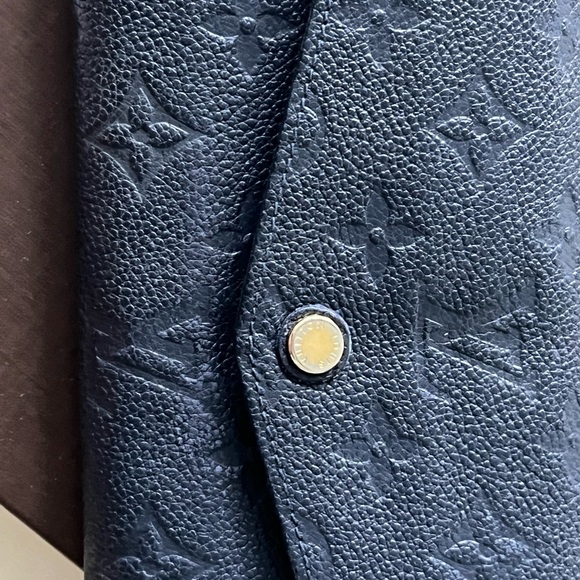 100% Authentic Navy Blue Empriente louis vuitton wallet with box and dust bag - Picture 8 of 9